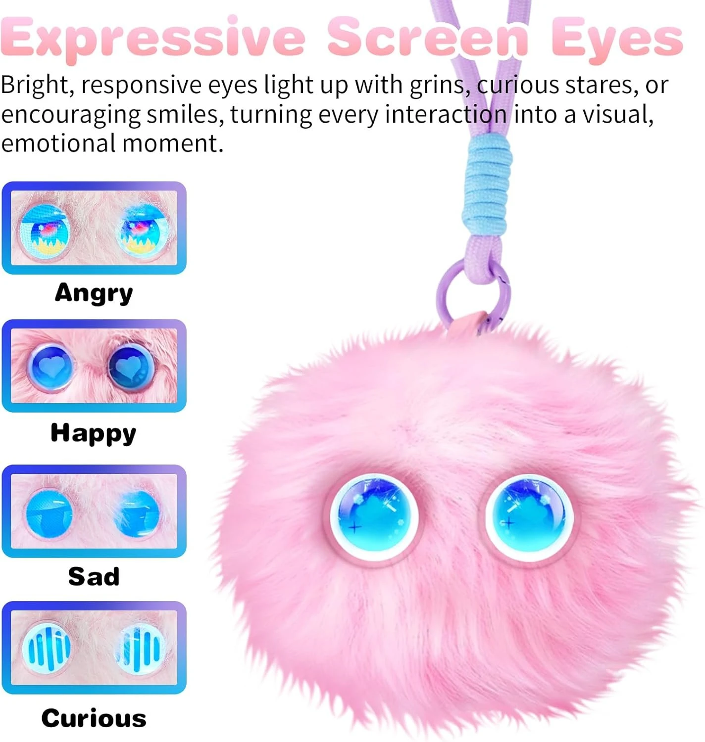 AI Smart Stuffed Animal, Cute Interactive Electronic Toys, Emotional Eyes, Bedtime Story, Multilingual Learning, Unique Gifts - Image 3