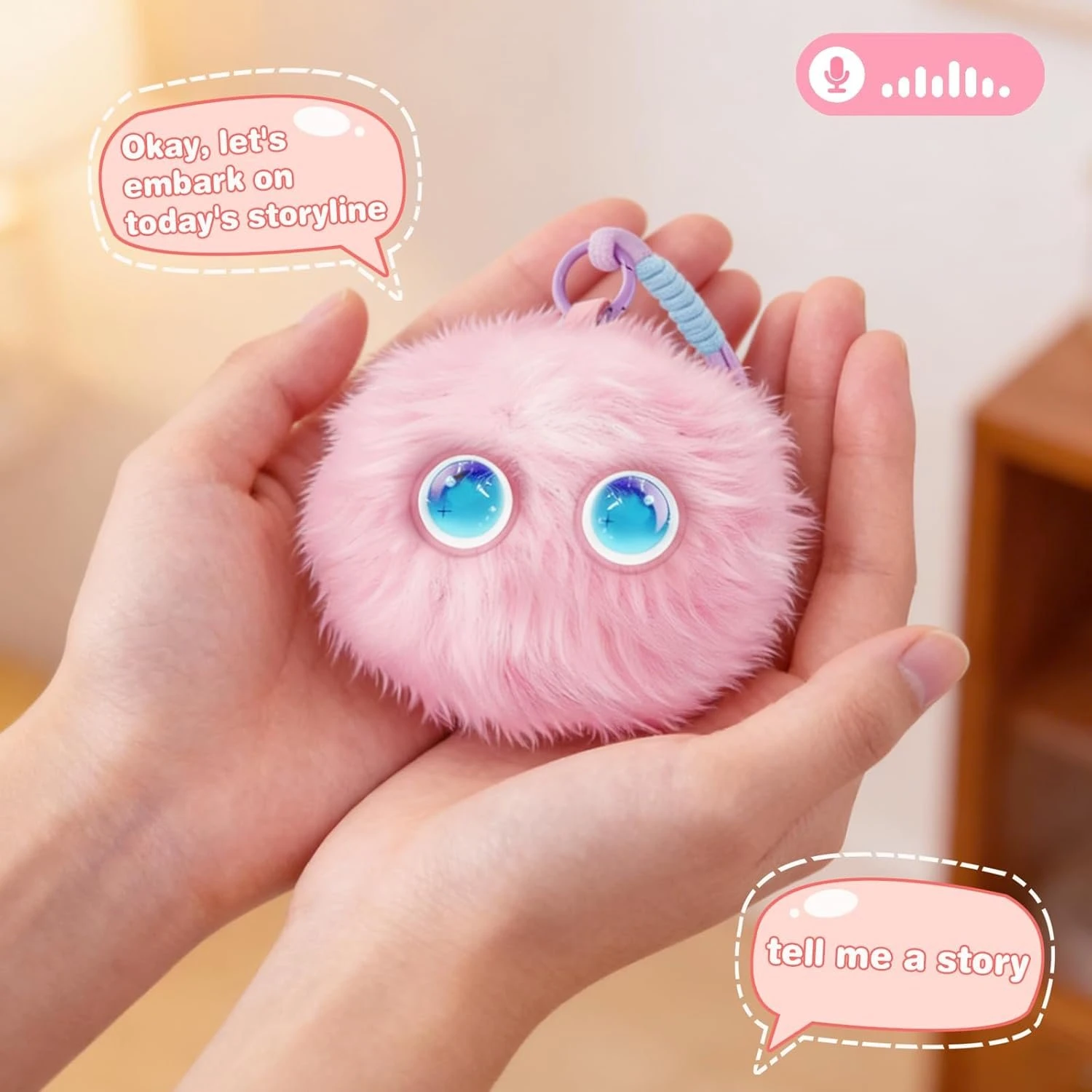 AI Smart Stuffed Animal, Cute Interactive Electronic Toys, Emotional Eyes, Bedtime Story, Multilingual Learning, Unique Gifts - Image 5